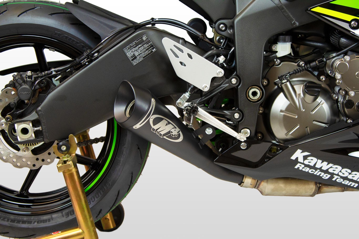 M4 Slip-On Exhaust with Black GP19 Canister | Kawasaki ZX-6R (2009 